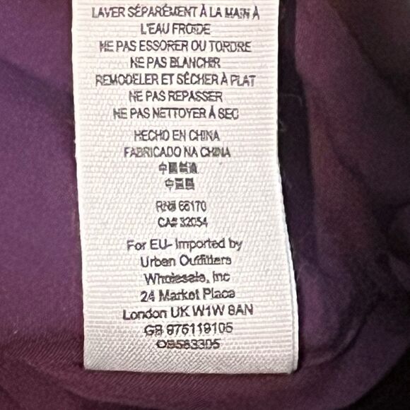 Free People Vegan Leather Mini Skirt – Berry | Size 8 | NWT - Picture 8 of 8